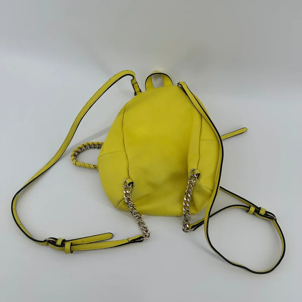 Victoria's Secret Yellow Quilted Mini Backpack